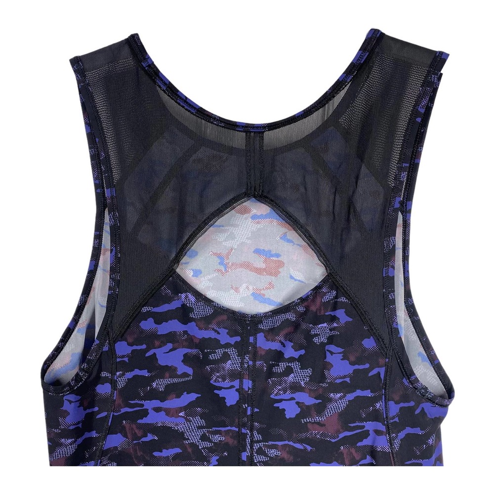 Lululemon Sculpt Camo Mesh Athletic Tank Top Blue Purple Black - Picture 5 of 7
